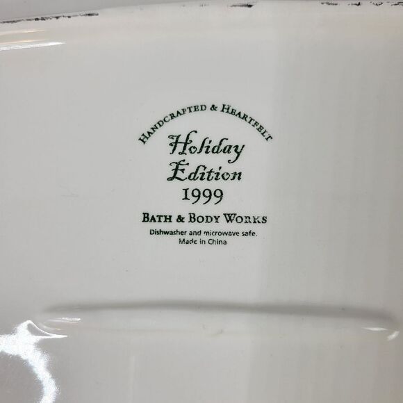 Bath & Body Works 1999 Holiday Edition Snowman Platter - Picture 9 of 10